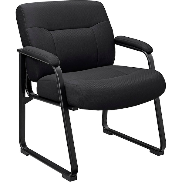 Global Industrial Big & Tall Guest Chair, Black Fabric 238532 - main
